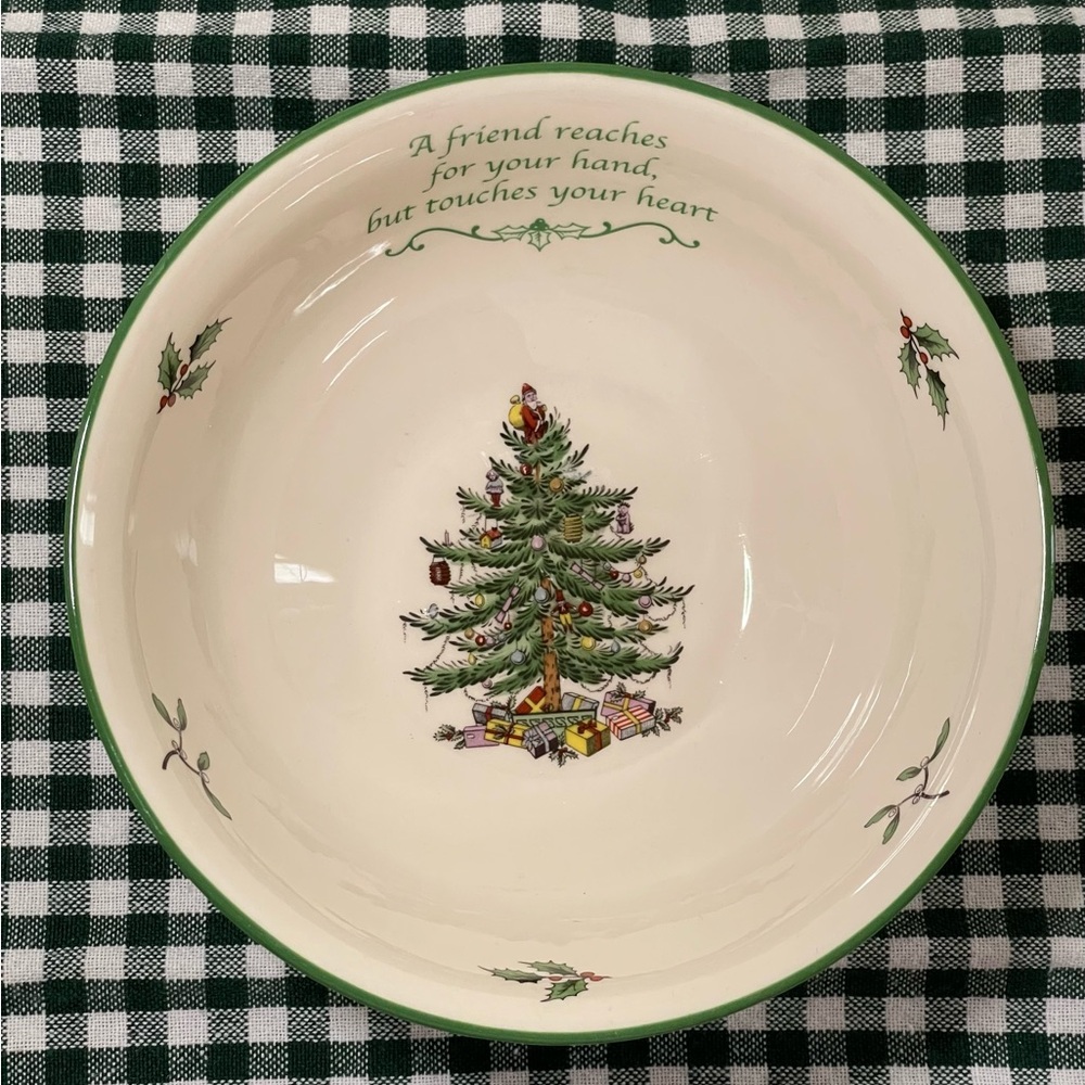 Spode Christmas Tree Nut/Candy Bowl limited edition Friendship.